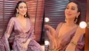 Watch: Karisma Kapoor looks dreamy in this heavily embellished lilac salwar suit