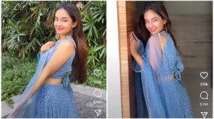 Beautiful: Anushka Sen performs to Arjit Singh and Pritam’s ‘Kesariya’, watch