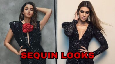 Black Sequins Are On Fire: Alia Bhatt Or Kriti Sanon: Whose Killer Looks Gave You Sleepless Nights?