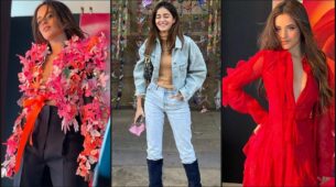 Camila Cabello slays in red outfit paired with floral cape, Ananya Panday loves it