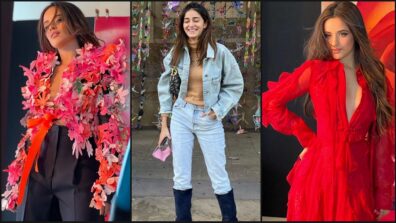 Camila Cabello slays in red outfit paired with floral cape, Ananya Panday loves it