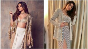 Celebrities Who Added Jackets To Their Traditional Attire, From Tara Sutaria To Khushi Kapoor