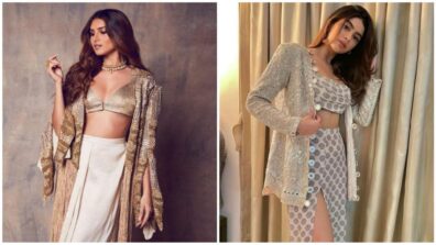 Celebrities Who Added Jackets To Their Traditional Attire, From Tara Sutaria To Khushi Kapoor