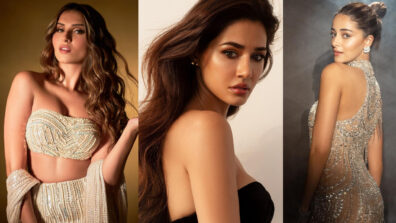 Chandelier Chics: Tara Sutaria, Ananya Panday and Disha Patani set temperature soaring in b*ld photoshoot snaps, see scintillating moments