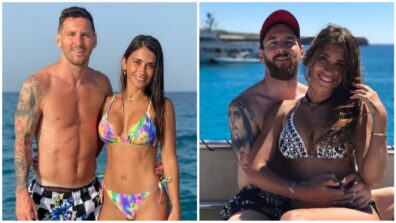 Check Out These Photos Of Lionel Messi And His Wife Antonella Enjoying Their Time At The Beach