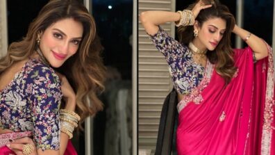 Dazzling Diva: Nusrat Jahan flaunts saree avatar like enchanting queen, Yash Dasgupta loves it