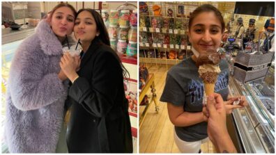 Dhvani Bhanushali is enjoying yummy ice-cream with her special buddy, what’s cooking?