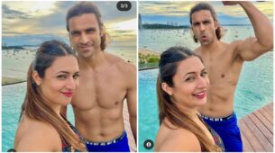 Divyanka Tripathi and Vivek Dahiya are ‘power couple’ goals, pose in stylish swimwears