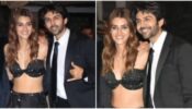 Kriti Sanon Steals The Light As She Poses In Bralette And Lehenga Beside Kartik Aaryan: See Pics