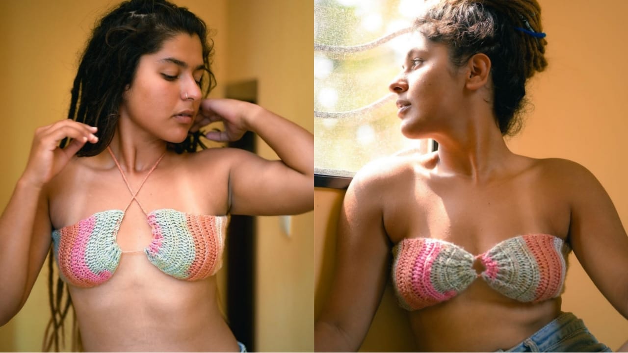 Former TMKOC actress Nidhi Bhanushali swamps internet with her sassy crochet bikini avatar 783233
