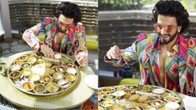 From Besan Ki Chakki To Kadhi: Ranveer Singh enjoys traditional Gujarati thali, fans love mouth-watering moment