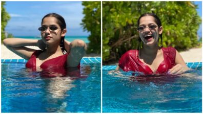 From swagger shades to red swimwear: Jannat Zubair Rahmani’s latest ‘water baby’ avatar will make your heart skip a beat