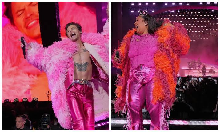 Harry Styles And Lizzo Amazed Fans Performing Together In Matching Hot-Pink Outfits - 0