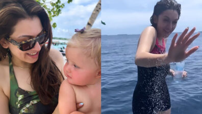 Haye Garmi: Hansika Motwani gets wet like never before, looks burning hot in monokini amid sea