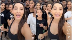 Haye Garmi: Nora Fatehi looks burning hot in black bralette, makes big announcement for UAE fans