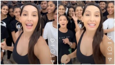 Haye Garmi: Nora Fatehi looks burning hot in black bralette, makes big announcement for UAE fans