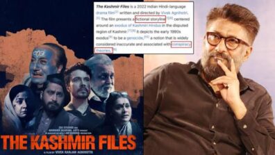 Hurry, edit more: Vivek Agnihotri Takes A Dig At Wikipedia As They Mislead The Kashmir Files Story With Wrong Description