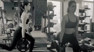 It looks easier than it is: Kriti Sanon’s inspiring workout video in black bralette and yoga pants will make you fall in love