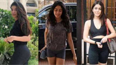 Jacqueline Fernandes, Janhvi Kapoor and Alaya F cut casual figures in biker shorts