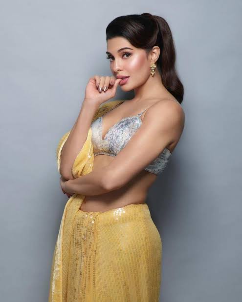 Jacqueline Fernandez Looks Stunning In These Sequin, Embellished, And Glittery Sarees - 0