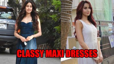 Janhvi Kapoor To Nora Fatehi: Bollywood Celebrities In Sassy Classy Maxi Dresses