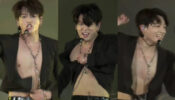 Jungkook of BTS explains what he was thinking when his jacket popped open at a concert in Seoul