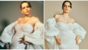 Kangana Ranaut looks dreamy in this sequinned bodycon white avatar, see pics