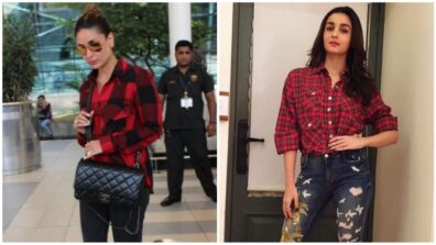 Kareena Kapoor and Alia Bhatt, Red Chequered Shirts Are Always In Trend