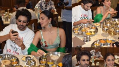 Kartik Aaryan and Kiara Advani enjoy traditional Gujarati food, fans love it