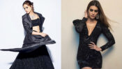 Kriti Sanon Knows How To Glam Up In Black With Cut-Outs, Sequins, And Shimmery Lehengas
