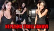 “Literally in lingerie”: Netizens Troll Janhvi Kapoor Over Her Latest Little Lacy Black Dress: See Here