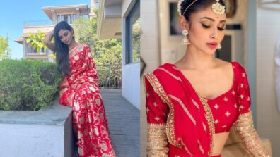 Look Fiery In Red Sarees Like Mouni Roy, Check Out