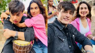 Mohsin Khan and his cute on-set moments with co-star