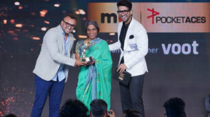Moj Creator Prasad Shivaji Gengaje gets the award for Favourite Comedy Creator at IWMBuzz Digital Awards