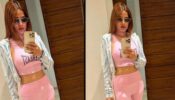 Nia Sharma flaunts curvaceous figure in pink yoga pants, get fitness goals