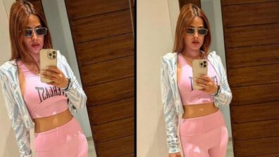 Nia Sharma flaunts curvaceous figure in pink yoga pants, get fitness goals