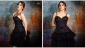 Nikki Tamboli gets dark and sensuous, looks ravishing in black V-neck midi gown
