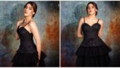Nikki Tamboli wants to show off her dark side, burns hearts in black shimmery gown