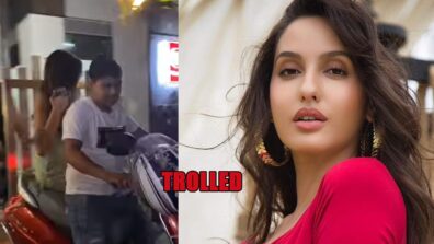 No Helmet Maaro Fine: Nora Fatehi Gets Trolled As She Goes Scooter Riding In City Without Helmet