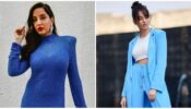 Nora Fatehi Is Infatuated With Blue, From Pantsuits To Bodycon Dresses