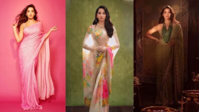 Nora Fatehi Looks Like A Royalty In These Designer Sarees, Check Out