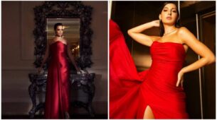 Nora Fatehi Or Kangana Ranaut: Which Diva Stole Your Heart In Red Strapless Gown?