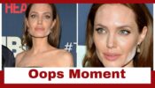 Oops: Look At Time When Powder Patches Started Falling From Angelina Jolie’s Face On Red Carpet