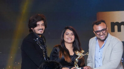 Pankaj Joshi-Divya Upadhyay gets awarded as the  ‘Moj fav Couple’ at IWMBuzz Digital Awards