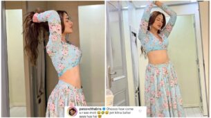 Paras Chhabraa Calls Mahira Sharma Moti As The Diva Steals Breath In Blue Floral Lehenga: See Here