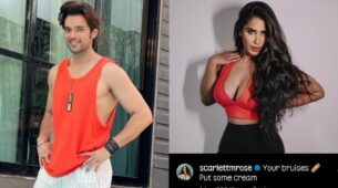 Parth Samthaan looks sprightly in orange tank top and shorts; Best Friend Scarlett Rose has something to say