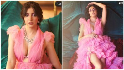 [Photos] Divya Khosla Kumar looks drop-dead gorgeous in pink peacock outfit, you will go bananas