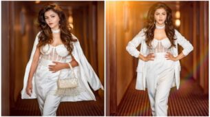 [Pictures] KKK 12 contestant Rubina Dilaik sets internet on fire in white see-through outfit, come fall in love
