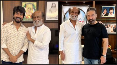 Rajinikanth enjoys special meeting with Kamal Haasan and Sivakarthikeyan, photos go viral