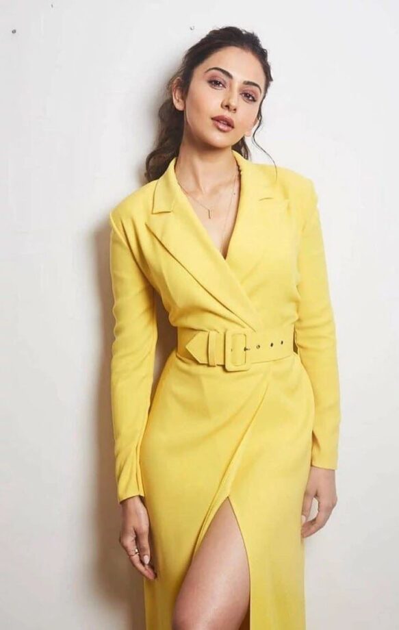 Rakul Preet Singh And Kriti Sanon Are Obsessed With Yellow Hues As Seen Through Their Stunning Ensembles - 1